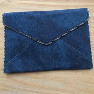 Rebecca Minkoff Denim Leo Envelope Clutch